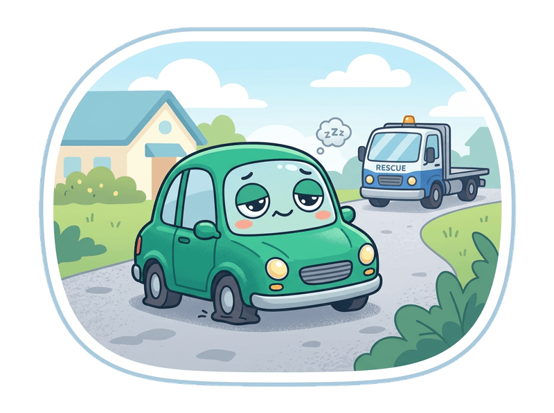 Illustration of non-runner collection service by Scrap Car Mottingham